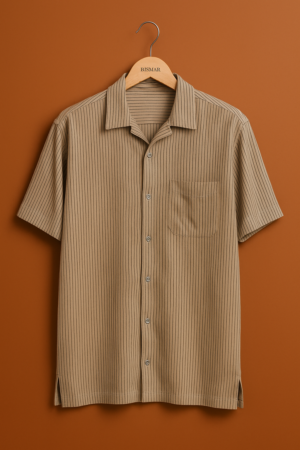 1031-Classic Beige Oversized Button Down