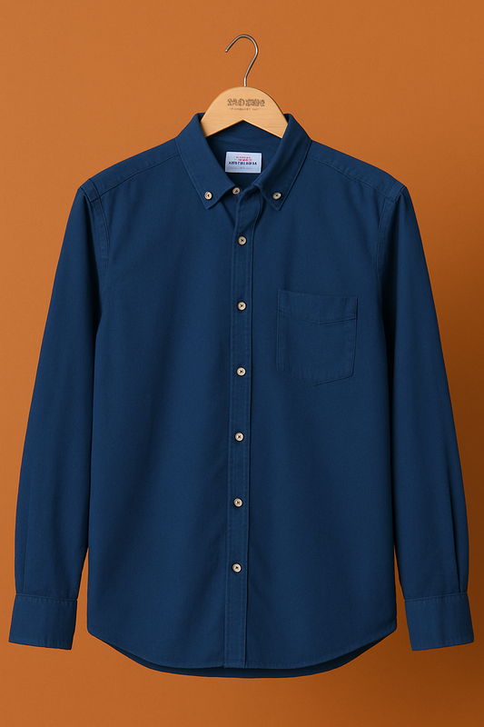 1022-Classic Navy Button Down