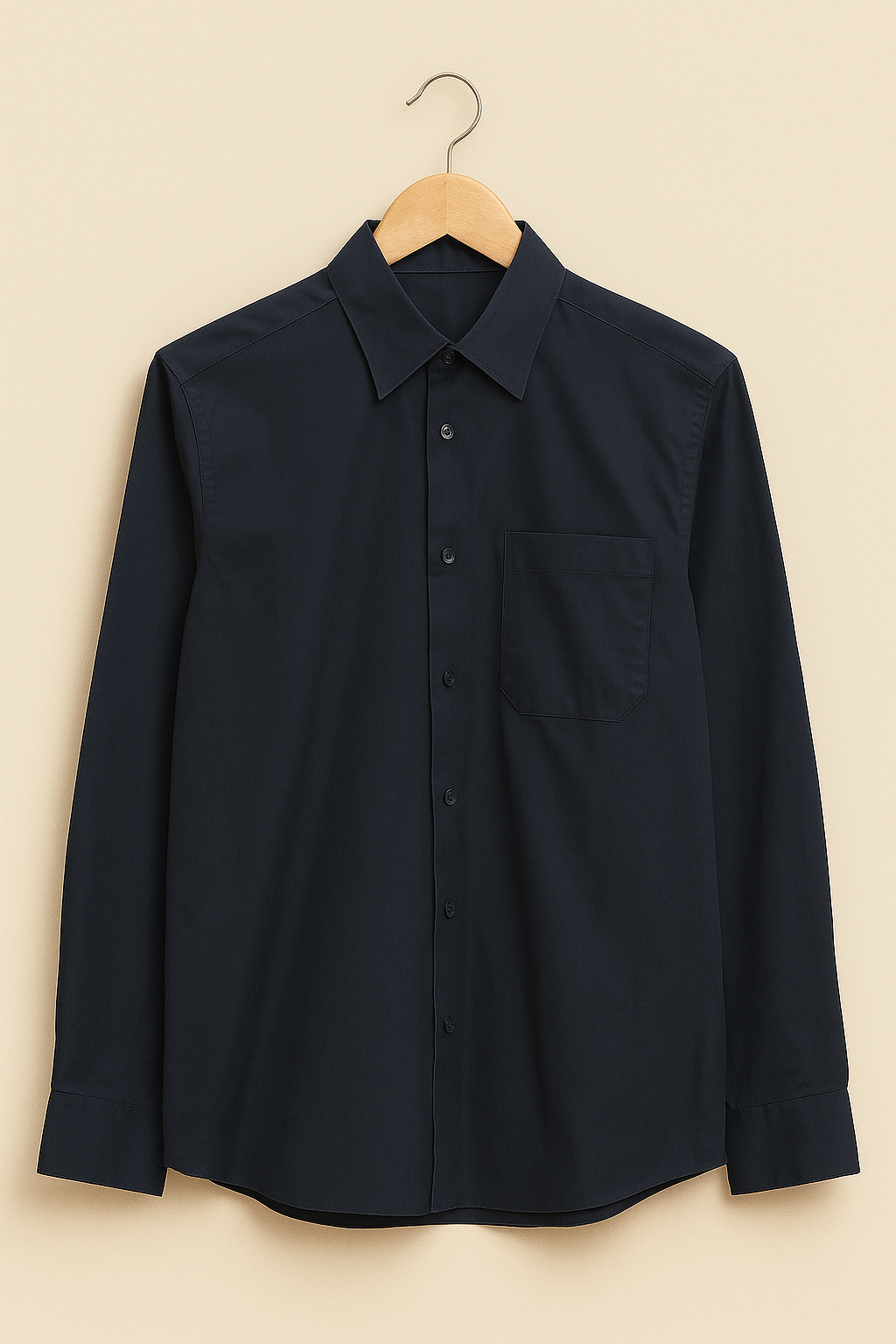 1033- Lawrence Grey | Classic Simple Black Button Down