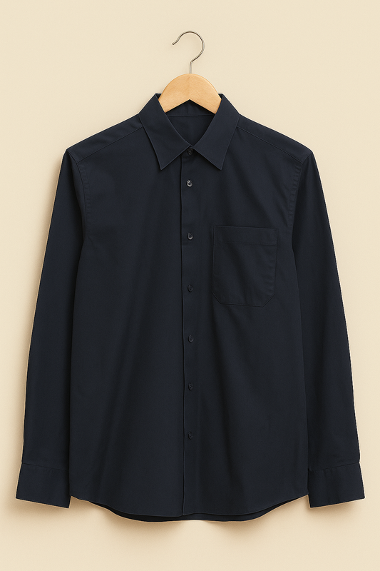 1033- Lawrence Grey | Classic Simple Black Button Down