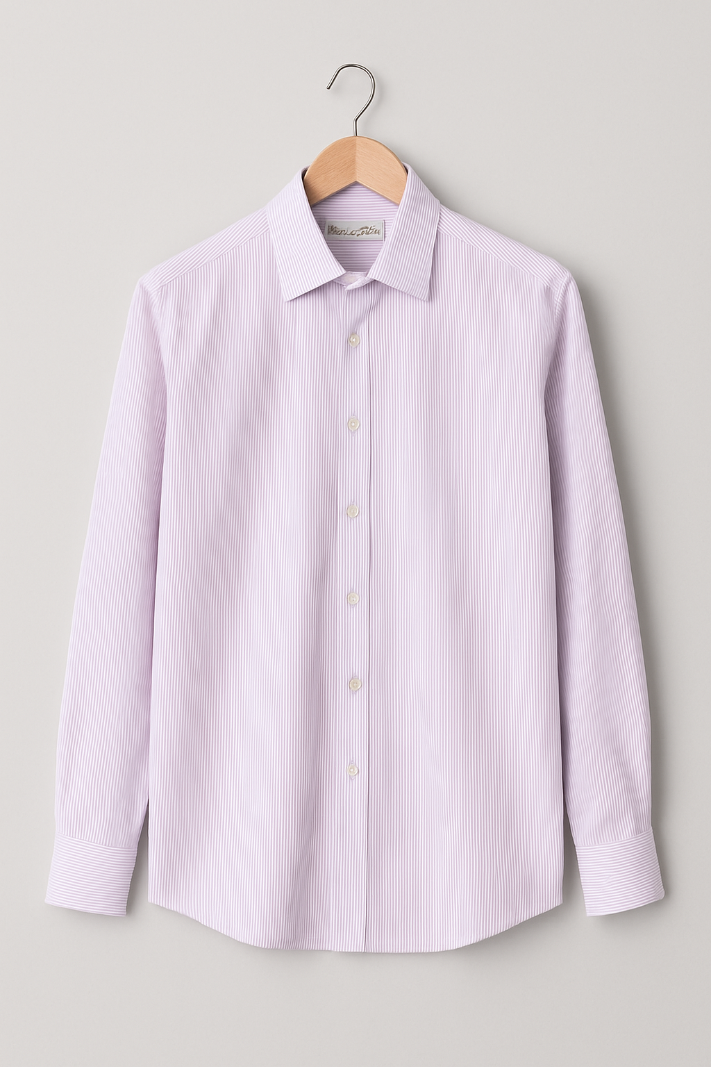 1016-Classic Light Pink Pinstripe Shirt