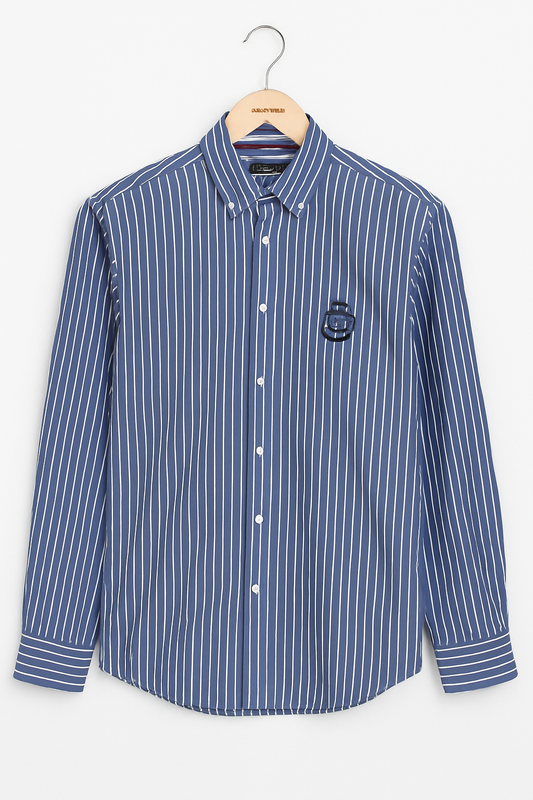 1011-Blue Striped Premium Button Down