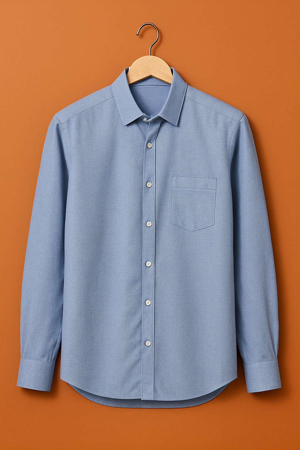 1012-ZARA | Light Blue Textured Premium Button Down