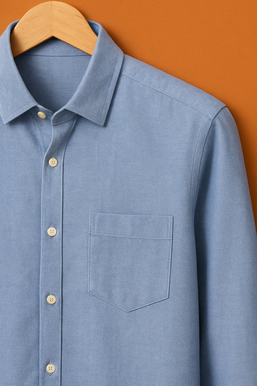 1012-ZARA | Light Blue Textured Premium Button Down